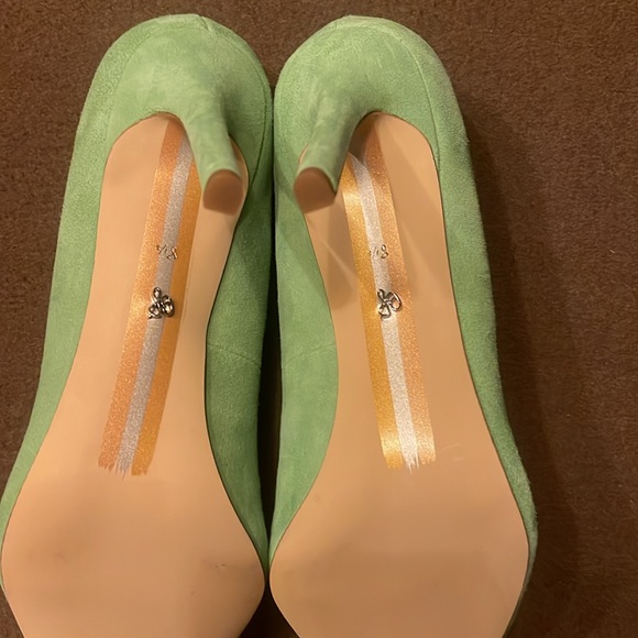 Sam Edelman Green Heels with Pointed Toe and Stiletto Heel - Picture 6 of 11